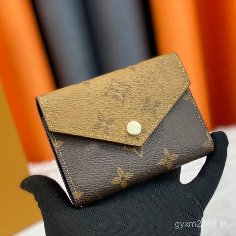 Original Box New Womens Fashion Versatile Short Tri-fold Wallet U2PL