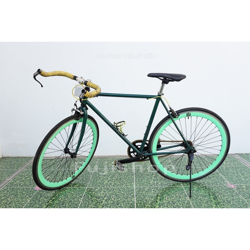 จักรยานเสือหมอบญี่ปุ่น - ล้อ 700x25C - Fixed Gear - สีเขียวเข้ม [จักรยานมือสอง]
