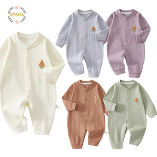 ชุดจั๊มสูทสำหรับทารกฤดูใบไม้ร่วง ทำจากผ้าฝ้ายเนื้อนุ่ม สวมใส…