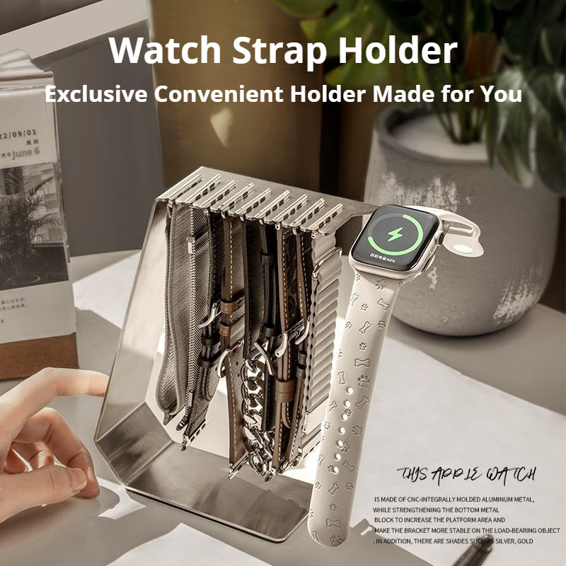 แท่นชาร์จ Apple Watch ที่เข้ากันได้ Band Storage Stand iWatch Metal Apple Watch Charger