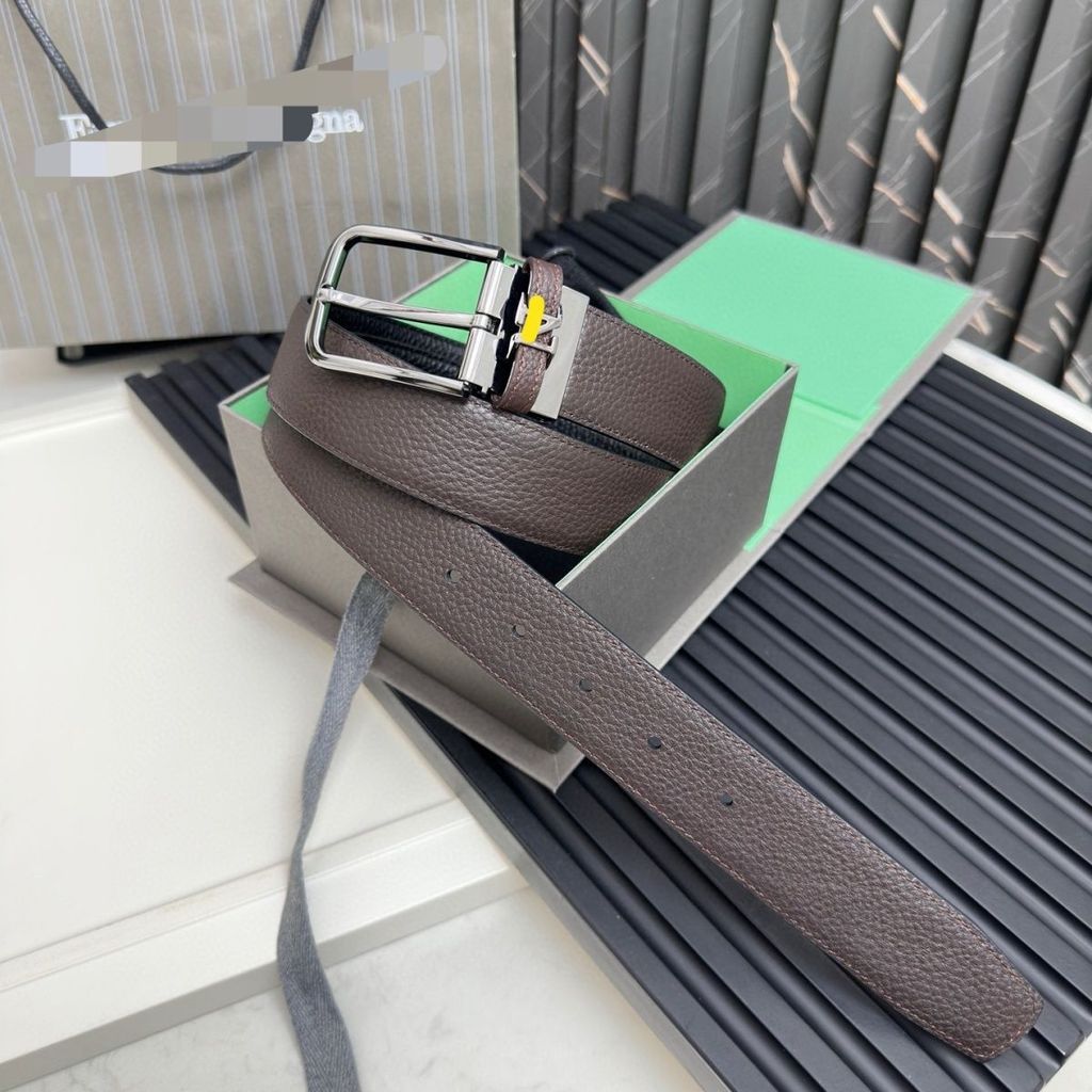 3ALS ZEGNA Men's Belt Double-Sided Usable Can Be Trimmed Giftable Elegant