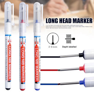 6Pcs Waterproof Permanent Quick Drying Marker Pen Multifunctional 20mm Long Head Oily Metal Marker