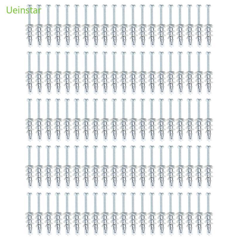 Uein Self Punching Drywall Anchors Hollow Wall Anchors สกรูชุดสกรู Drywall