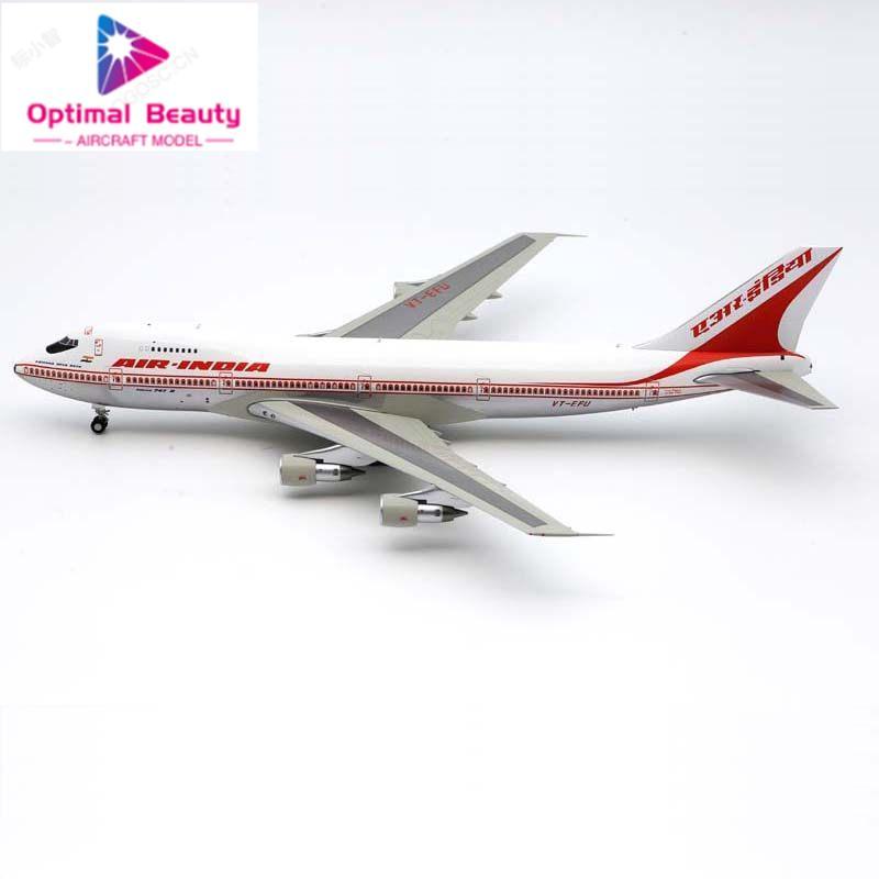 Jcwings 1: 200 Indian Airlines B747-200 VT-EFU โลหะผสมวัสดุเครื่องบินรุ่น