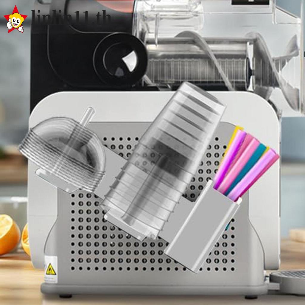 ถ้วยสําหรับ Ninja Slushie Machine ถ้วยฟางและฝาปิด 3 ใน 1 ผู้ถืออุปกรณ์เสริมสําหรับ Ninja Slushie เคร