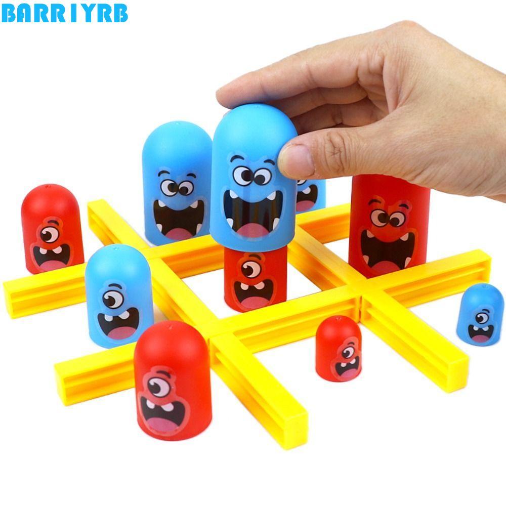 BARR1YRB 2 ผู้เล่น Tic-Tac-Toe,เกมกระดานแม่ลูกใหญ่กินขนาดเล็กGobble Boardของเล่น,ปริศนาMontessori In