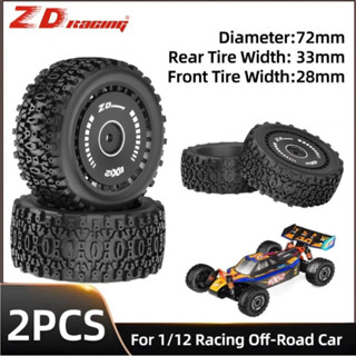ZD Racing ยางล้อ RC 2 ชิ้น ยางยาง | สำหรับรถ Off-Road ระบายส…