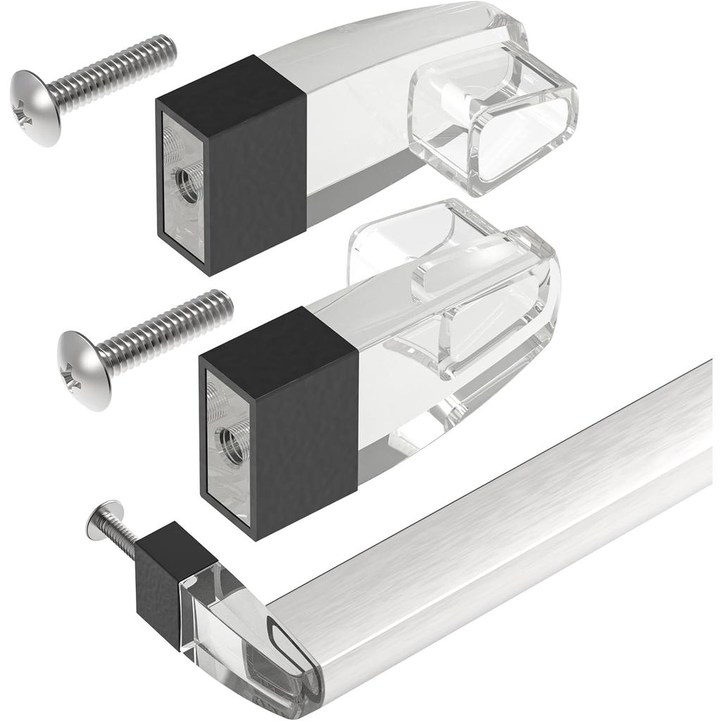 ประตูห้องอาบน้ําผ้าขนหนูบาร์ยึดสําหรับกรอบเลื่อนประตูห้องอาบน้ําบาร์,วงเล็บอะคริลิคใสพร้อมน้ํามัน Ru
