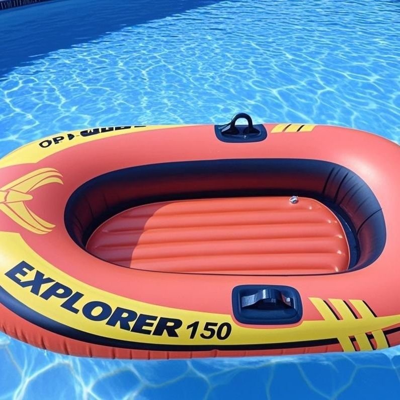 เรือแคนยอน้ำลายอัดลม PVC หนา ทนทาน สบายใจเมื่ออยู่กลางน้ำ