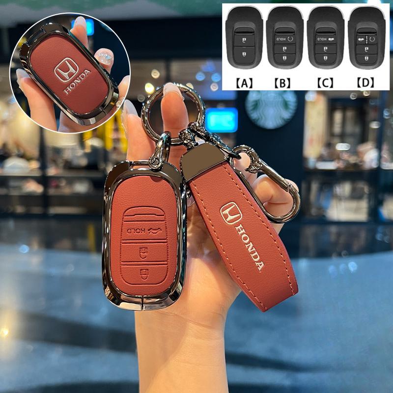 สังกะสีอัลลอยด์ฝาครอบกุญแจรถ Remote Key สําหรับ Honda HRV 2022-2025 HRV RS Civic RS HEV Civic FE 202