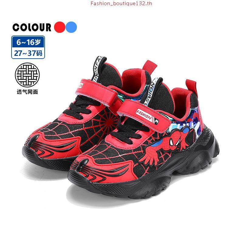 Cool Spiderman Fashion Boys LED Boots 3-7 Years / Vel Spider Light Up Boots for Boys Play Gift / Cas