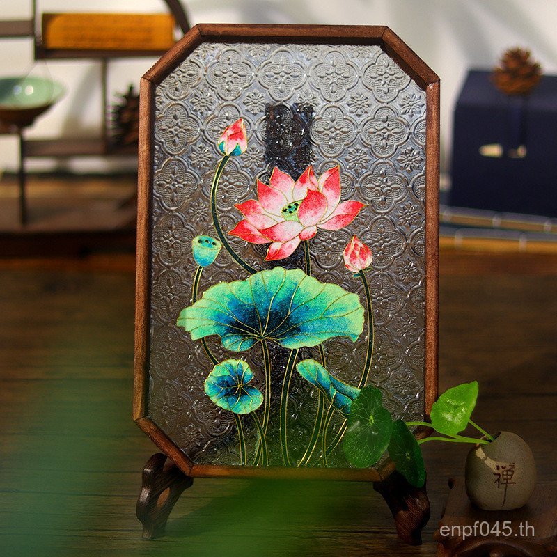 ถาดน้ําชา E18 แพ็คเกจวัสดุของขวัญ เคลือบ Cloisonne ตกแต่งเหตุการณ์ภาพวาดเคลือบ Filigree Salon diy บร