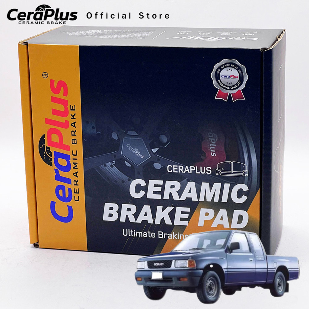 ผ้าเบรค CeraPlus ISUZU TFR มังกรทอง Rodeo Cameo 1992-2002 ผ้าเบรคเซรามิค