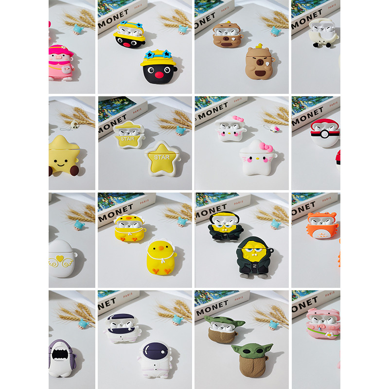 เคส airpods 2 เคส airpods 4 เหมาะสําหรับ Apple airpodspro2 เคสป้องกัน airpods3 เคสป้องกันน่ารักการ์ต