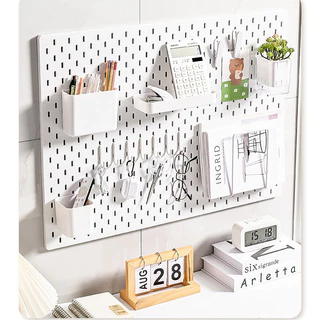 Cajojo DIY 76*56cm Big Pegboard ใหญ่พิเศษ ขาตั้งกระดานปักหมุด แบบติดผนัง fit IKEA SKADIS แผ่นวางของติดผนัง