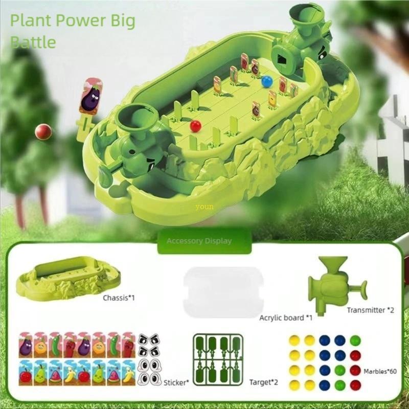 Youn Battle Catapult Desktop Toy Double Marble Machine Board Game Enduring