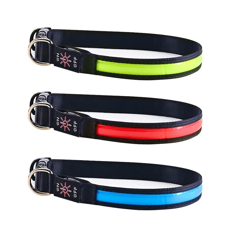 LED สุนัข Luminous COLLAR usb ชาร์จสุนัข Night Aperture สุนัข Luminous Lattice COLLAR อุปกรณ์สําหรับ