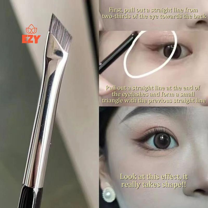 EZY Brow Contour แปรงแต่งหน้า Eyebrow Eyeliner Brush Super Thin Angled Liner Eye Brush Make Up Tools ใหม่