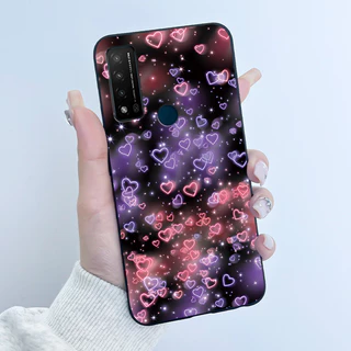 สําหรับ TCL 20 R 5G T767H กรณีน่ารัก Love Cat กระต่ายรูปแบบตลกสีดํา Soft Matte ซิลิโคนฝาครอบโทรศัพท์สําหรับ TCL 20R 5G ปลอก