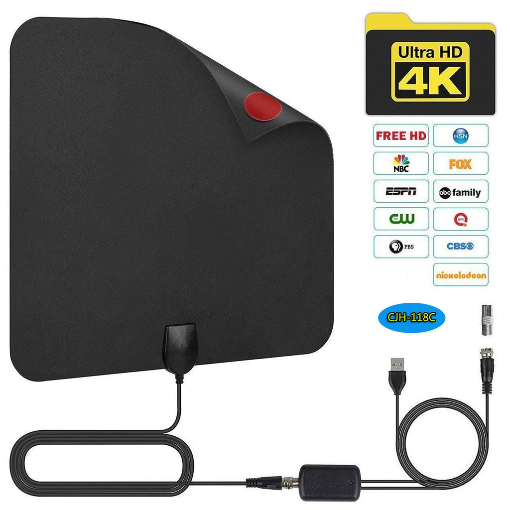 ขายร้อน HDTV Digital 4K TV Antenna ยุโรปอเมริกัน HD Indoor Ground Wave Antenna เครื่องรับสัญญาณ