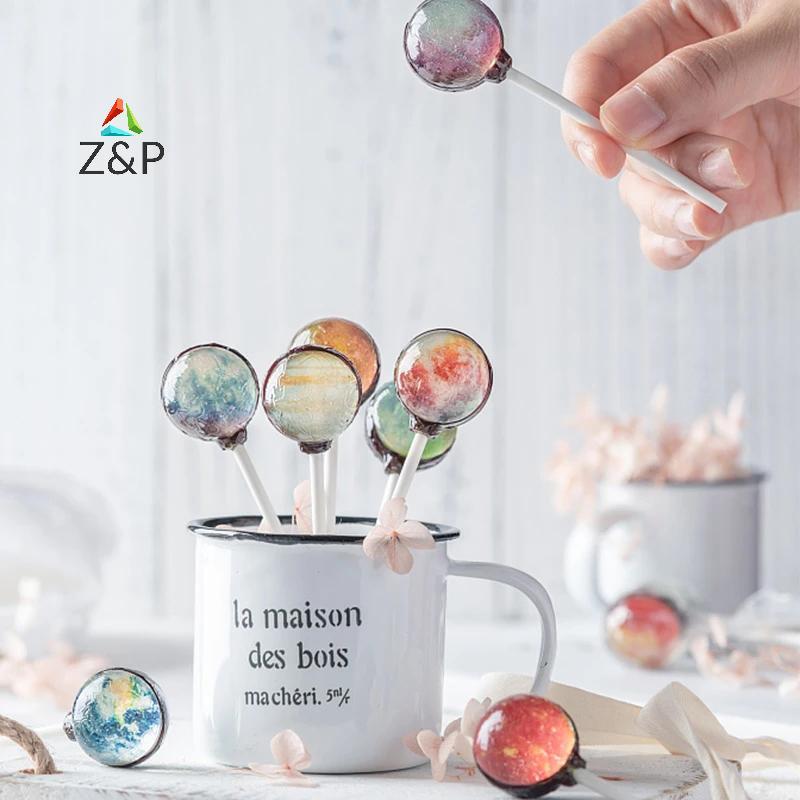 Z & P 100 ชิ้น 8/10/12/15 เซนติเมตรสีขาว PP Solid Lollipop Sticks สําหรับช็อกโกแลต Candy Sticks เค้ก Sticks DIY อุปกรณ์เบเกอรี่ COD