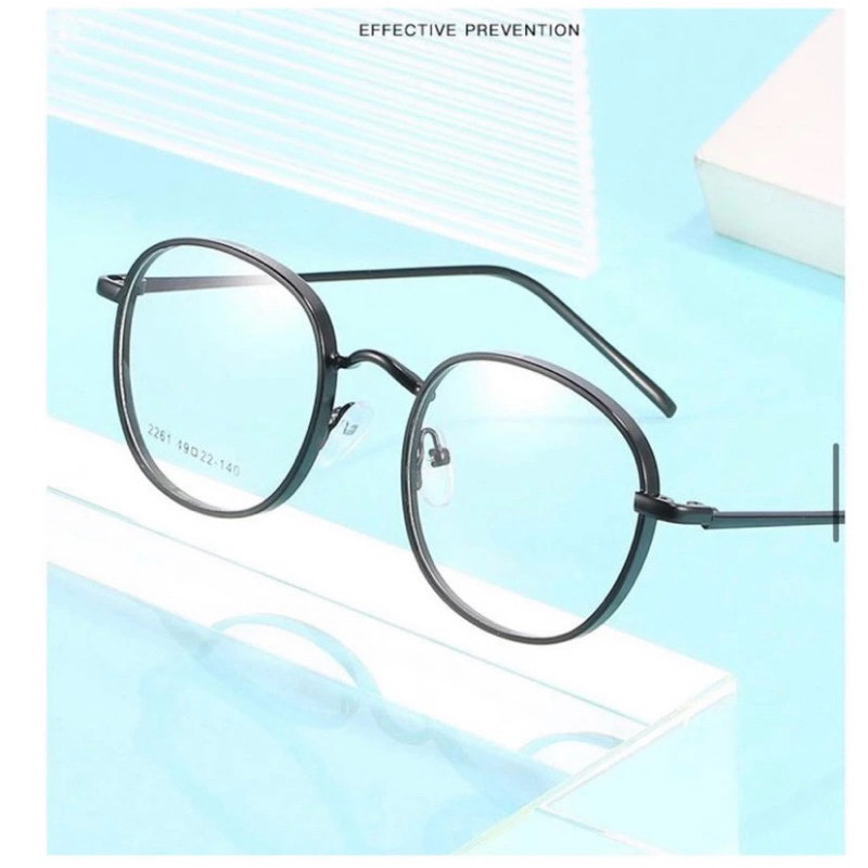 Glasses_IDN Photochromic Titanium Glasses M2261 Unisex Men/Women FULL TITANIUM STURDY
