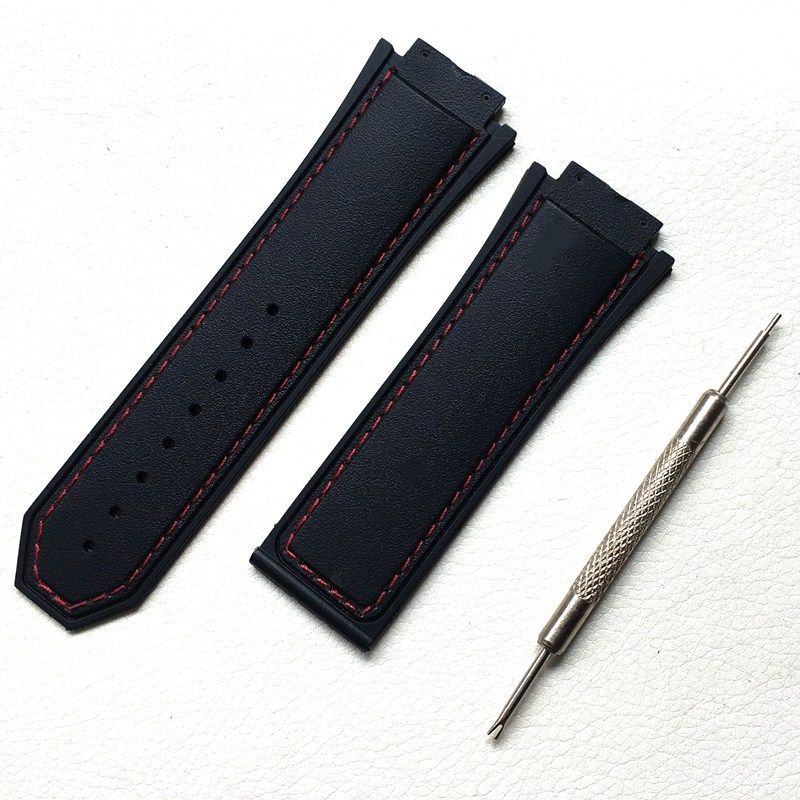 Silicone Watch Strap Compatible with Hublot Rubber Strap Big Bang Series F4 Formula 28mm 30mm MTNB