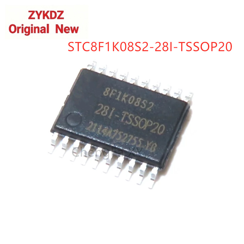 1PCS STC8F1K08S2-28I-TSSOP20 STC8F1K08S2 8F1K08S2 ในสต็อก TSSOP-20