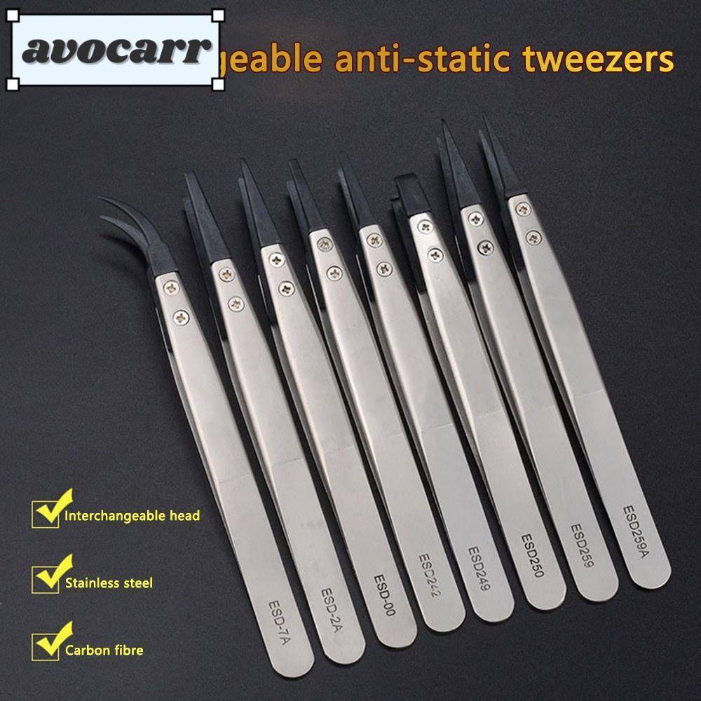 Avocarr ESD แหนบ พลาสติก สเตนเลส