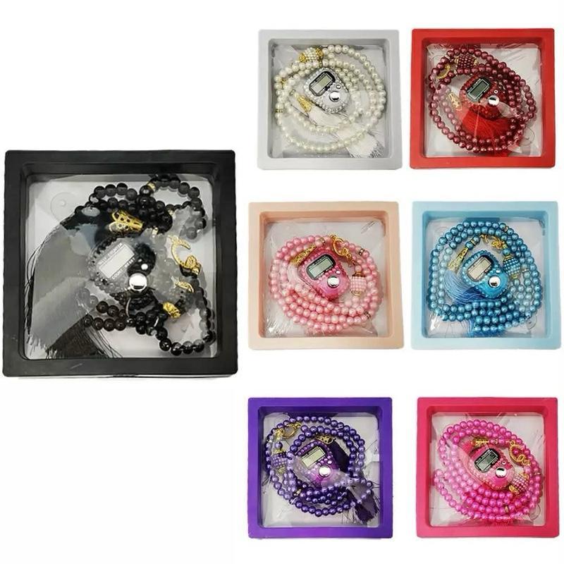 Tasbih ตัสเบี๊ยะห์ เซต2ชิ้นพร้อมกล่อง แบบกดดิจิตอล+แบบเส้น99เม็ด