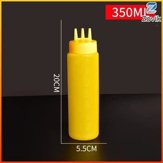 Z.K. ขวดซอส ขวดบีบ มีฝาปิด พลาสติกขุ่น มีหลายขนาด 300/350/400/500/650ML Sauce Bottle