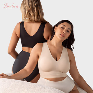 『Brelira』บราดันทรงไร้ตะเข็บ ไม่มีโครง ป้องกันหน้าอกหย่อนคล้อ…