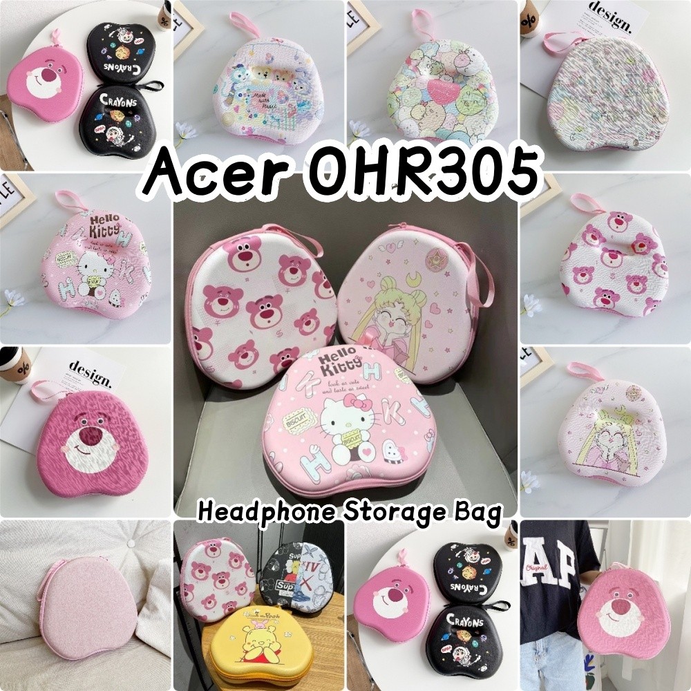 สําหรับ Acer โอ้305 หูฟังกรณีรูปแบบการ์ตูนเย็นชุดหูฟังหูฟังถุงเก็บปลอกกล่อง
