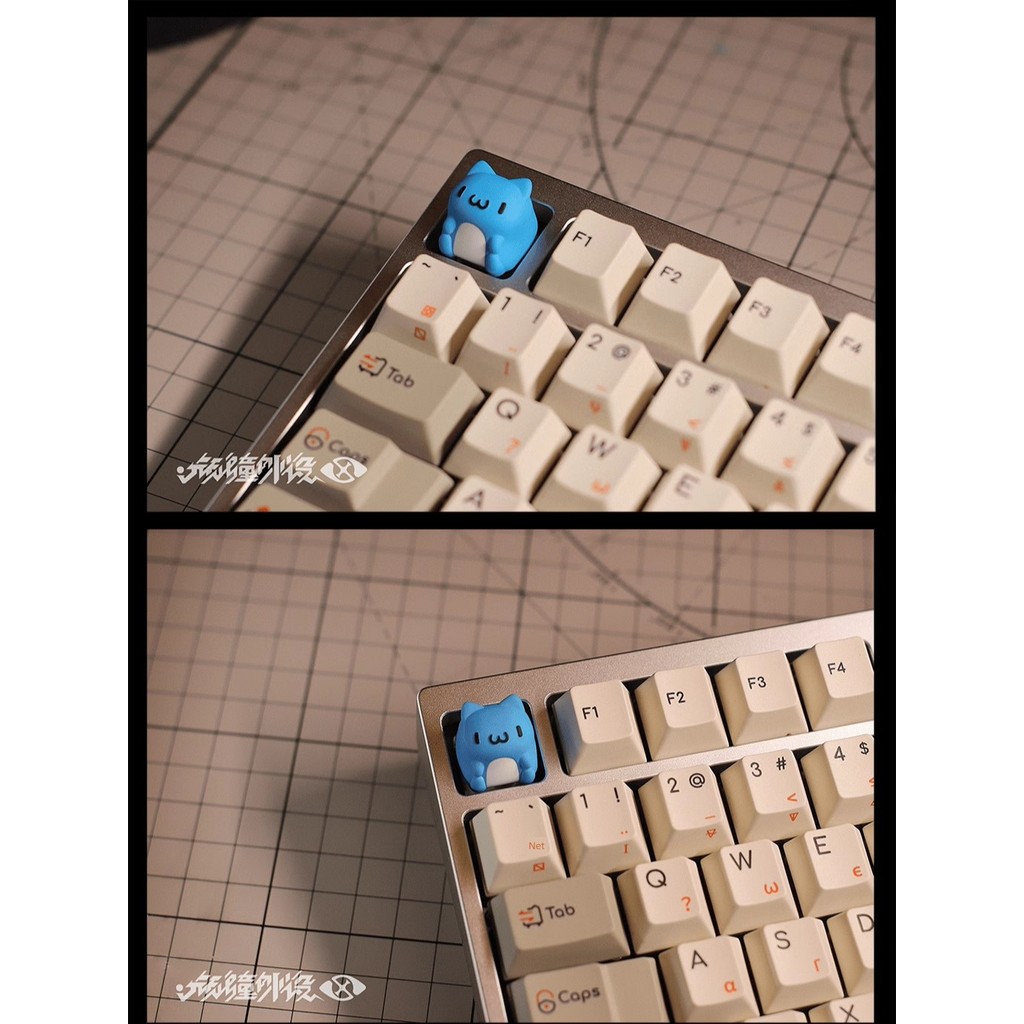 keycap ไทย keycap Urchin Cat Bug ที่กําหนดเองที่ไม่ซ้ํากัน Keycap น่ารักน่ารักสร้างสรรค์ที่กําหนดเอง