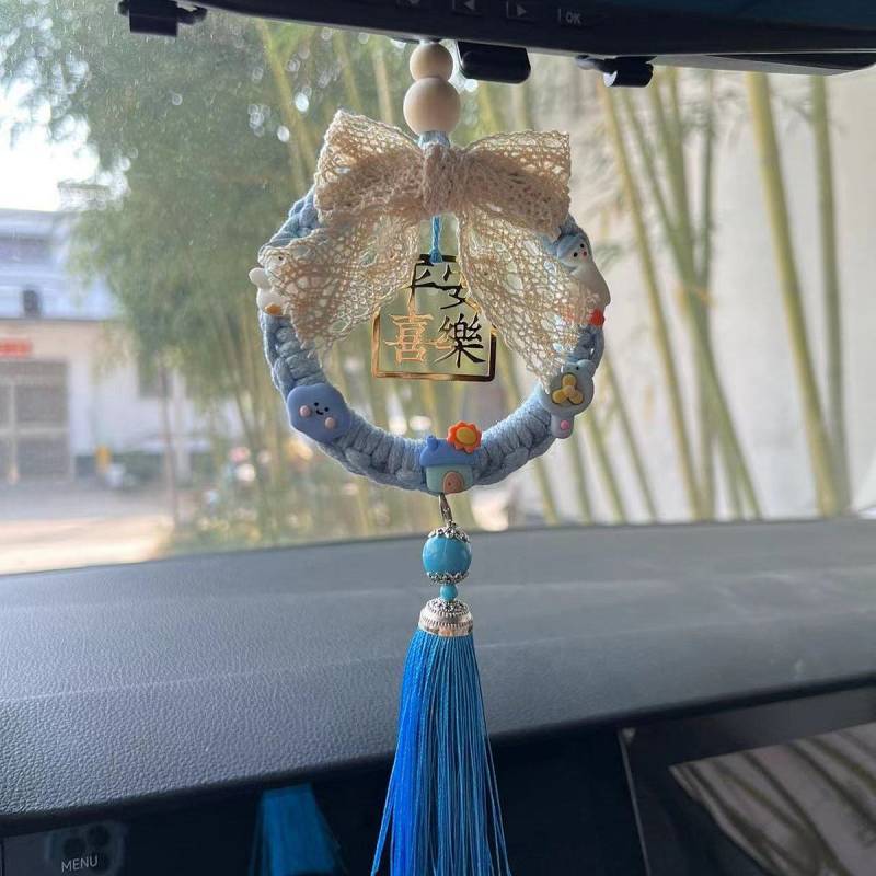 Car Hanging Christmas Gift Ornaments inside Car Hand-Woven Car Hanging Christmas Gift Ornaments insi