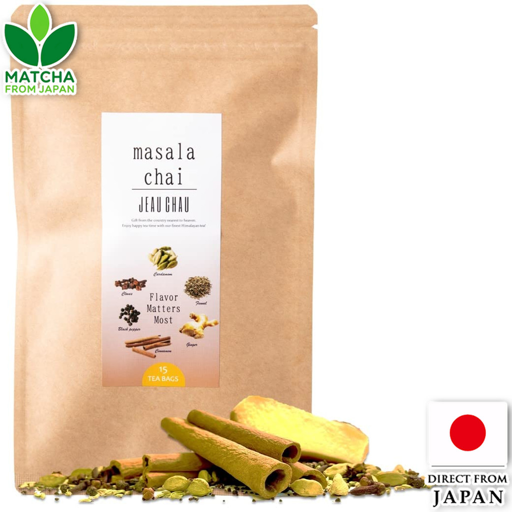 Jeau Chau Masala Chai Original Blend Tea Bag For Easy Preparation With 6 Spices