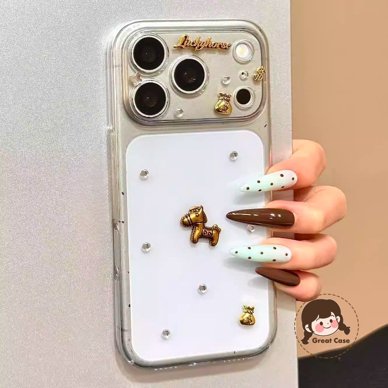 Luxury Pony Clearเคสโทรศัพท์สําหรับRealme GT8 GT7 GT6 GT 6T Master Note 50 GT5 GT2 Pro GT Neo 7X 7 6