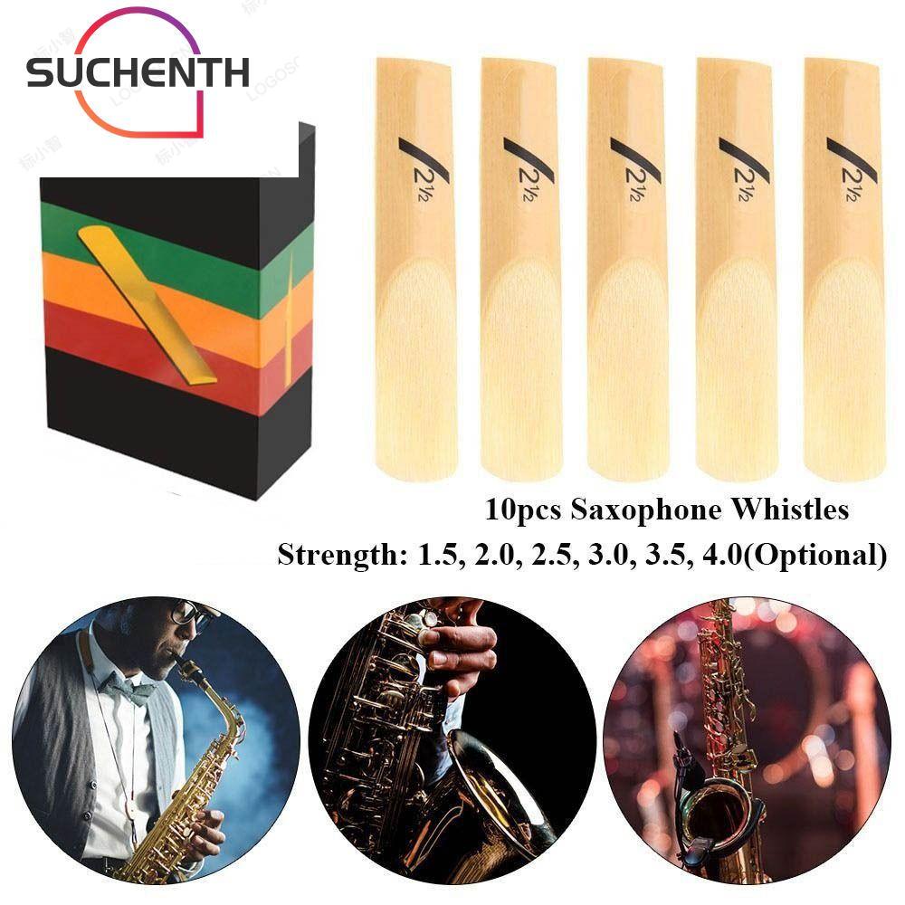 SUCHENCHEN Clarinet Reed, 1.5/2.0/2.5/3.0/3.5/4.0 10 ชิ้นแซ็กโซโฟนนกหวีด, Reed Strength Alto Bb Tone