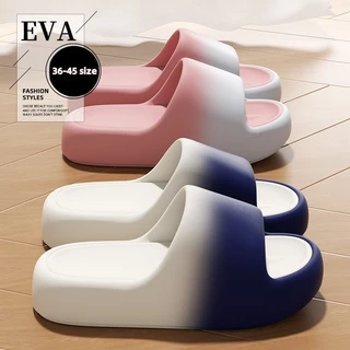 ♫ รองเท้าแตะส้นหนาทำจาก EVA สำหรับผู้ชายและผู้หญิง กันลื่น เหมาะสำหรับใส่ในบ้าน หอพัก สวมใส่สบาย