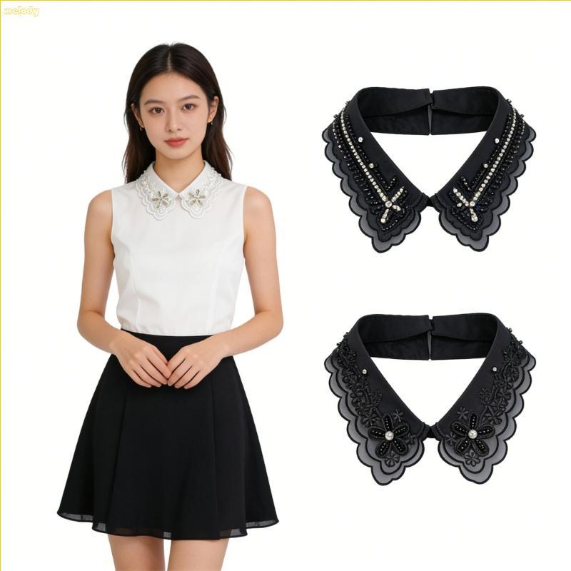 melody* False Elaborate Collar Elegant Shawl Girl Dress Collar Graceful Lapel Shawl