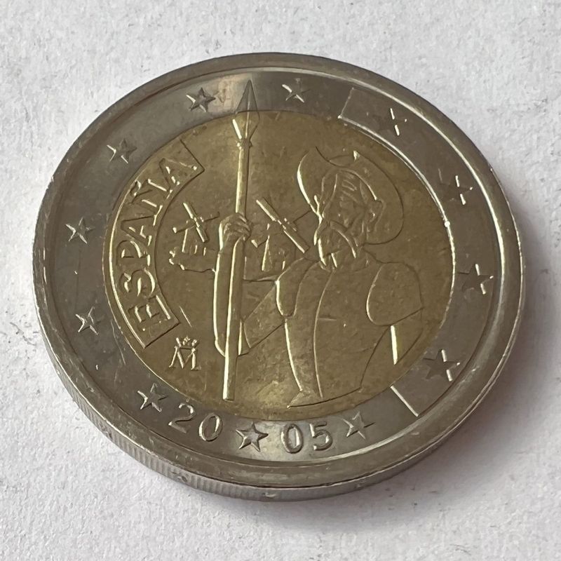 สเปน 2005 Servantis < Don Quixote > 400th Anniversary 2 Euro Two-Color Commemorative Coin G