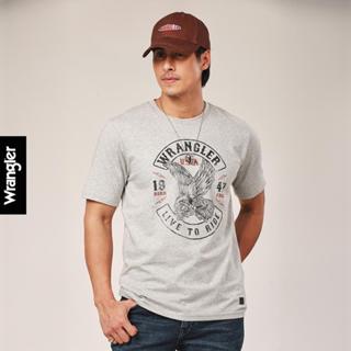 WRANGLER เสื้อยืดแขนสั้นผู้ชาย คอลเลคชั่น Biker Look รุ่น WR…