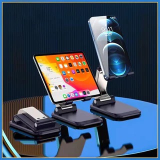 ขาตั้งโทรศัพท์ ที่วางมือถือ พับเก็บได้ ปรับระดับได้ รองรับโทรศัพท์และแท็บเล็ต มั่นคง กันลื่น