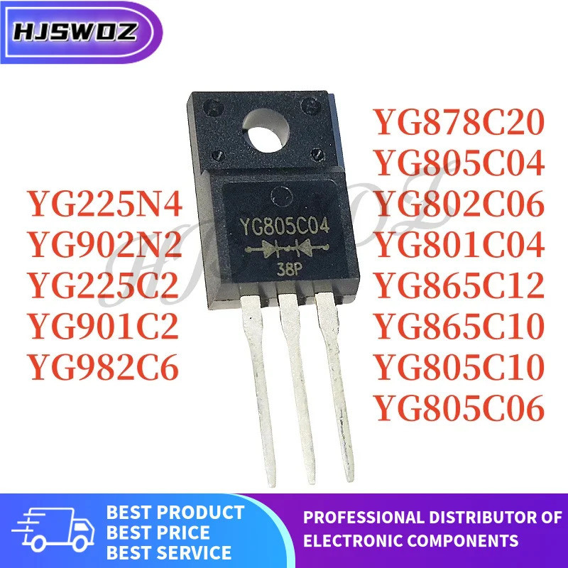 10PCS YG802C06 YG225N4 YG865C10 YG865C12 YG982C6 YG805C10 YG901C2 YG902N2 YG805C04 YG225C2 YG801C487