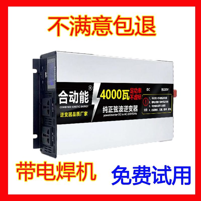 Pure Sine Wave Inverter 12V 24V 48V 60V to 220V High Power Car Home