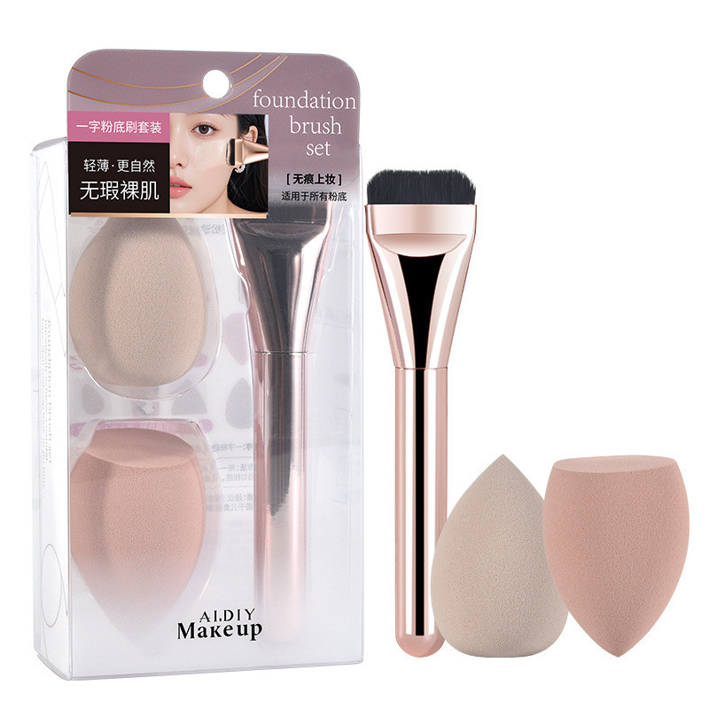 Mary Ann One-word Foundation Brush Beauty Egg Set แต่งหน้ารู้สึกน้ําหนักเบาแม้ประหยัด Foundation ชุด