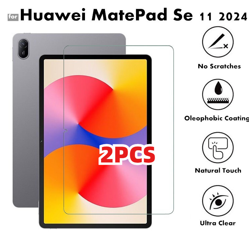 1-2Pcs Matte Frostedกระจกนิรภัยฟิล์มสําหรับHuawei MatePad T10s T10 SE 11 10.1 Mini Air 11.5 แท็บเล็ตป้องกันหน้าจอสําหรับHuawei MatePad 12 X 11.5 S 11 10.8 10.4 2024 HDฟิล์มแก้ว