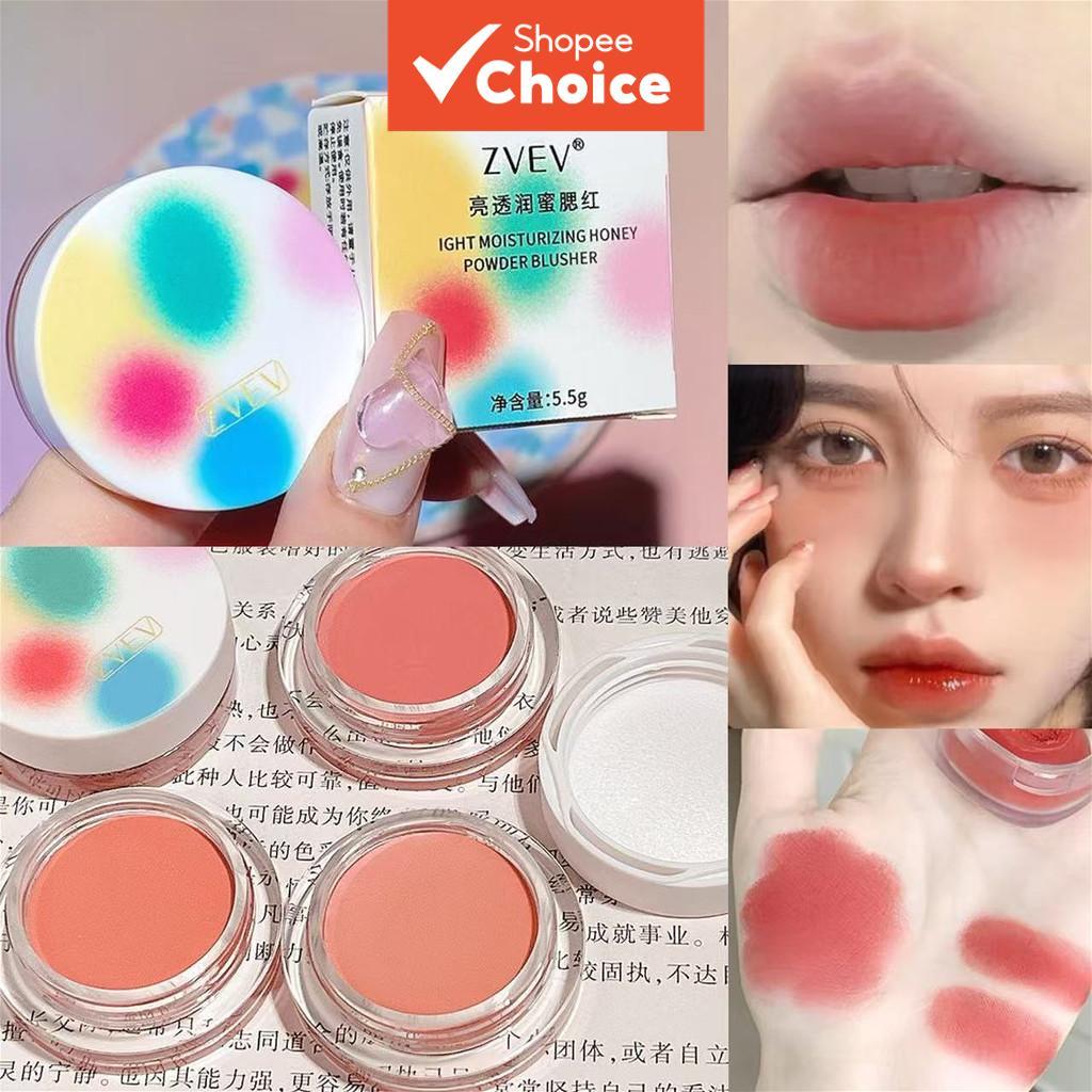 พาเลตต์บลัชออนเนื้อนุ่ม ละเอียด สีแน่น ติดทนนาน เบลนด์ง่าย ให้ลุคธรรมชาติ เนื้อเบา ไม่เค้ก