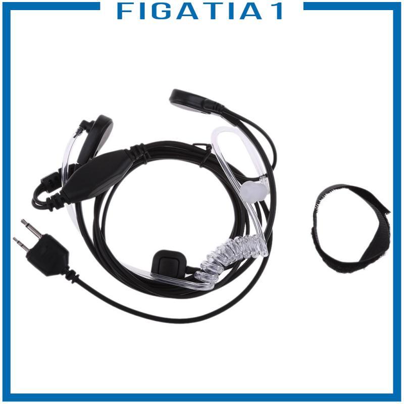 [figatia1] 2 Pin Throat Vibration Mic ชุดหูฟัง Air Tube Earpiece สําหรับ Midland G6 G9