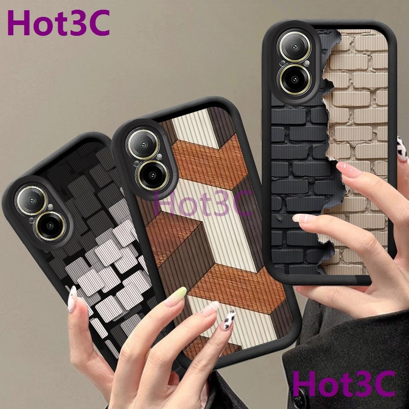 เคส Realme C67 4G TPUเลนส์ป้องกันเคสโทรศัพท์แฟชั่นPJCP